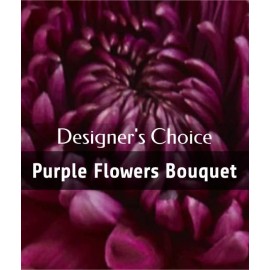 Designer's choice - Purple flowers bouquet